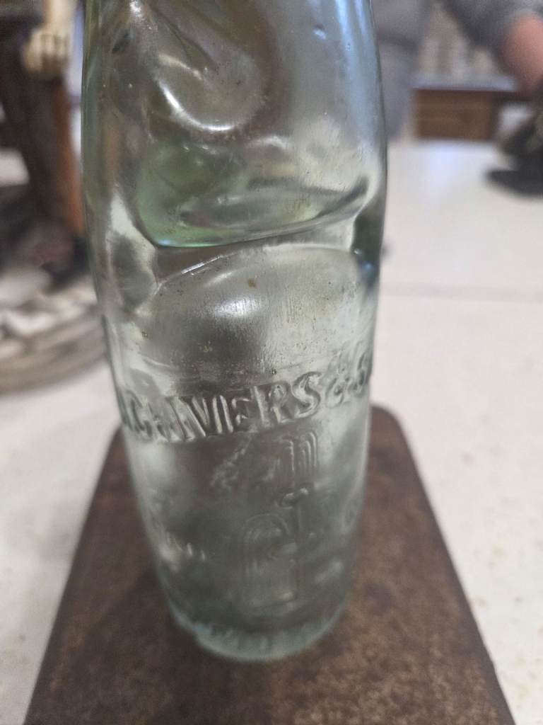 Pop alley bottle with marble