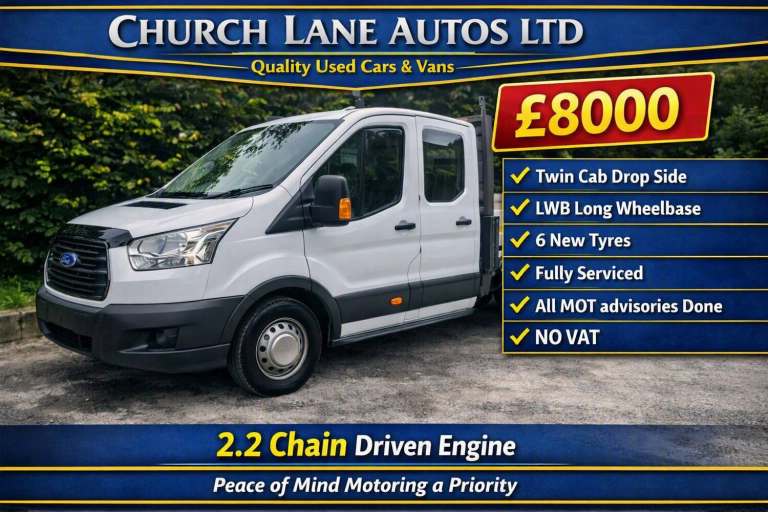 2016 Ford Transit 2.2 TDCi 125ps Double Cab Chassis CHASSIS CAB Diesel Manual