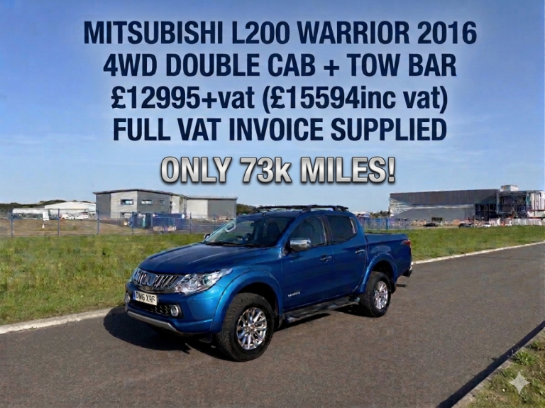 Mitsubishi, L200, Pick Up, 2016, Manual, 2442 (cc), Double Cab, 4WD, Full Service History
