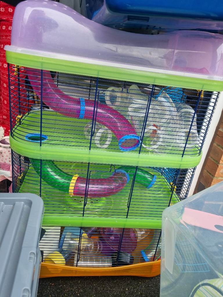 Hamster cage and tubes