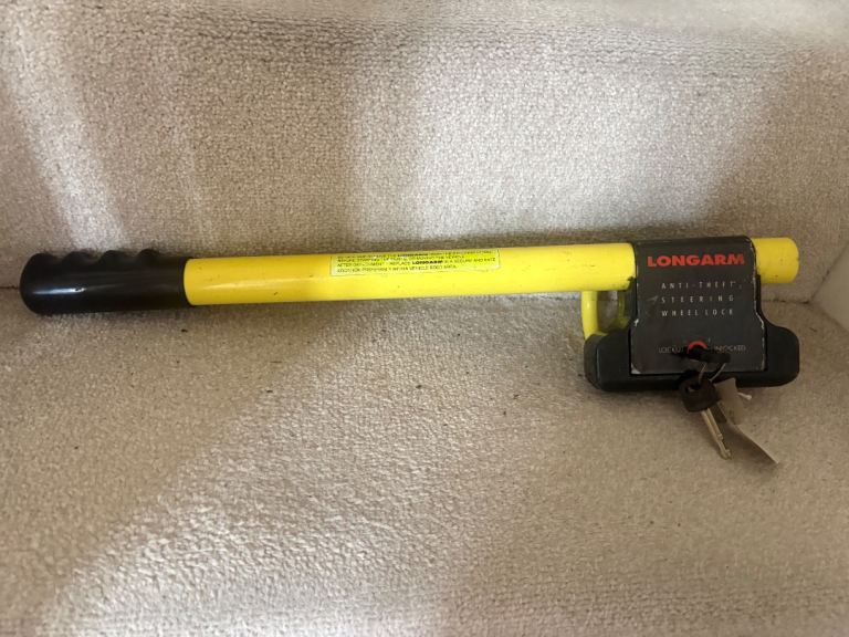 LONGARM Anti-Theft Steering Wheel Lock - Yellow