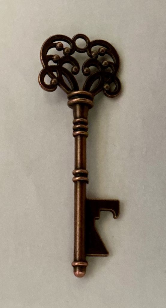 Vintage Style Skeleton Key Bottle Opener Party Wedding Favor Gift - Bronze ~ £1 each 2 available