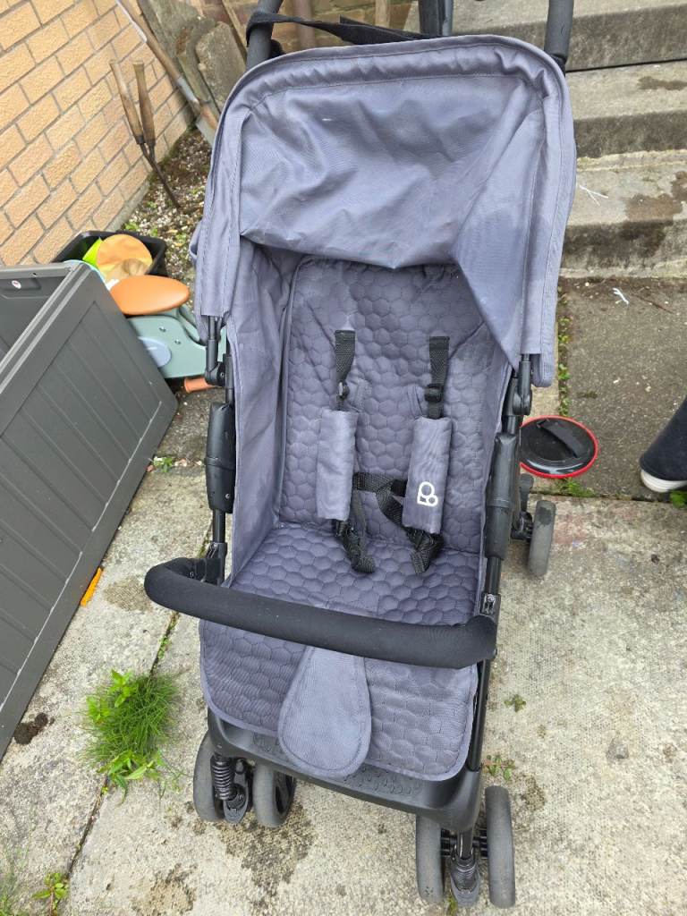 Puggle baby toddler stroller grey lightweight