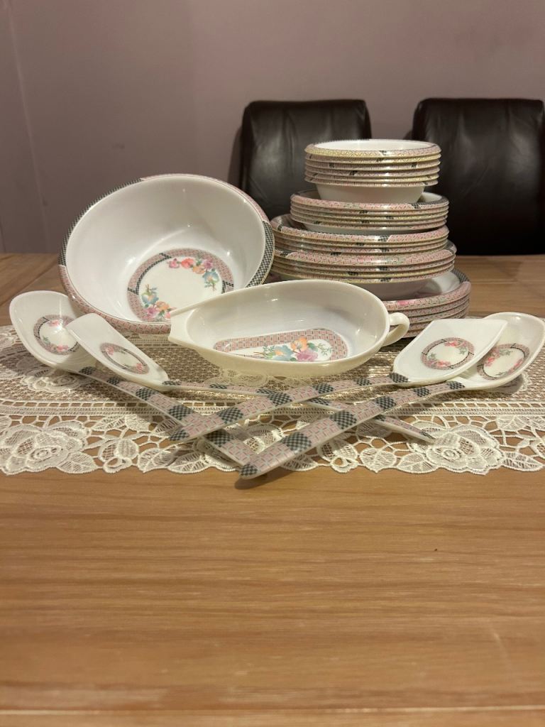 30 piece melamine dinner set