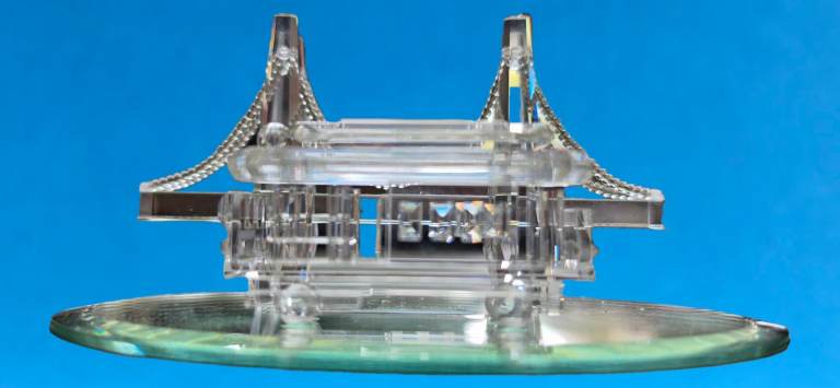 Crystal Golden Gate Bridge & Cable Car Replica, Boxed