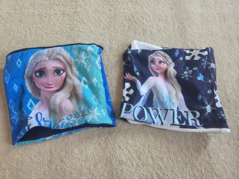 Two Disney FROZEN snoods / neck warmers