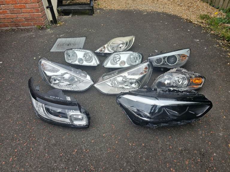 Mixed Car Headlights & Rear Lights – Job Lot - BMW Porsche Audi Ford VW Peugot 