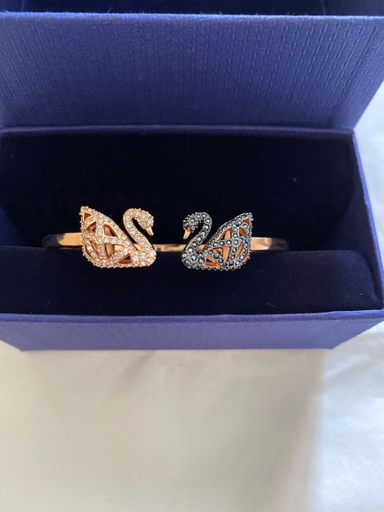 Swarovski Jewellery Facet Swan Bangle Multicoloured Rose Gold Bangle 5289535