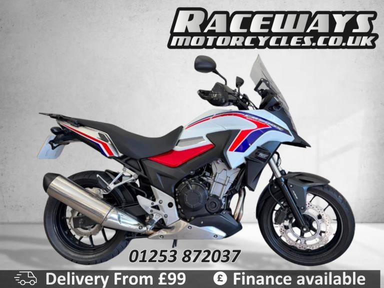 HONDA CB500X 2016 16 REG 16,855 MILES WHITE USED MOTORCYCLE 471CC