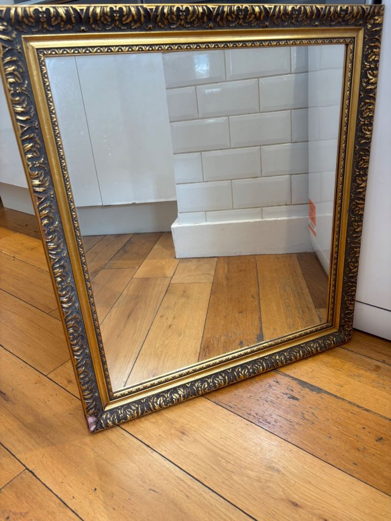 Ornate Gold Framed Mirror – Good Condition