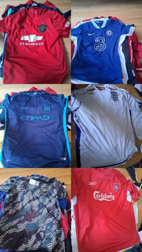Selection of Football Shirts - Good Condition