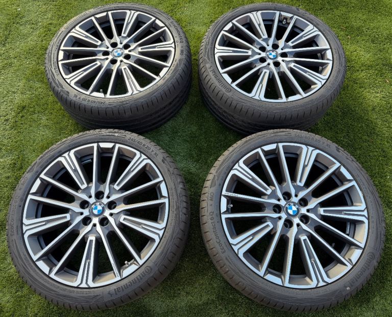 4 x BMW Individual 869 M 20" Alloy Wheels + Continental Tyres 8Jx20 245/40/20 EcoContact 6Q X1/IX1