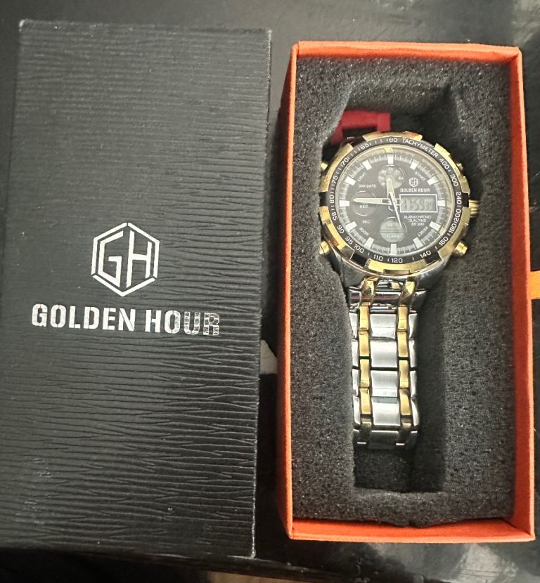 Golden Hour Digital Watch.