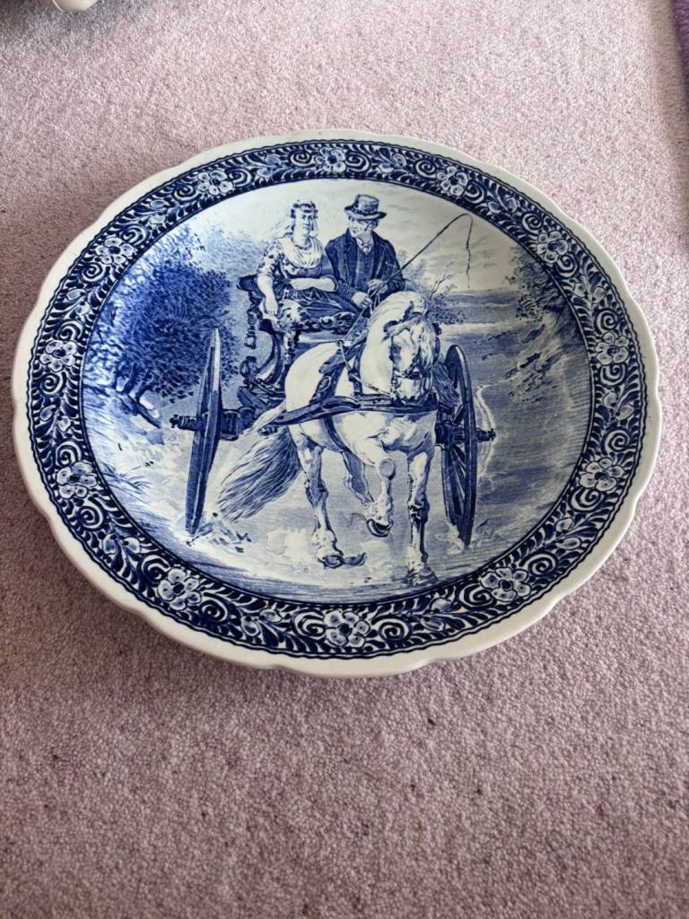 Vintage Delft Charger Plate