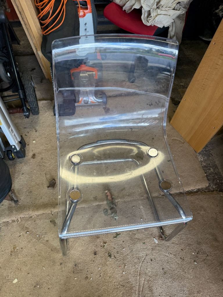 IKEA ghost/clear chair 