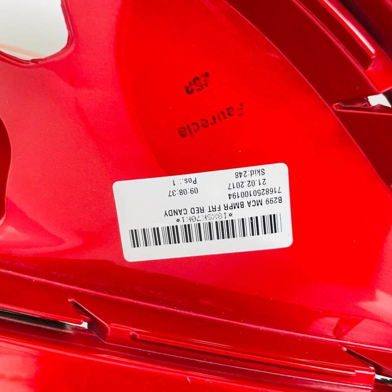 Ford Fiesta Front Bumper Genuine Red Candy Mk8 Zetec S 2013- 2016 [am29]