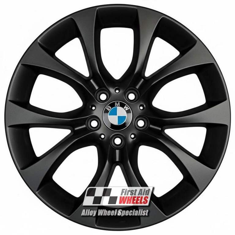 R668BS Swap BMW X5 F15 4X 19'' GENUINE STYLE 450 SATIN BLACK ALLOY WHEELS