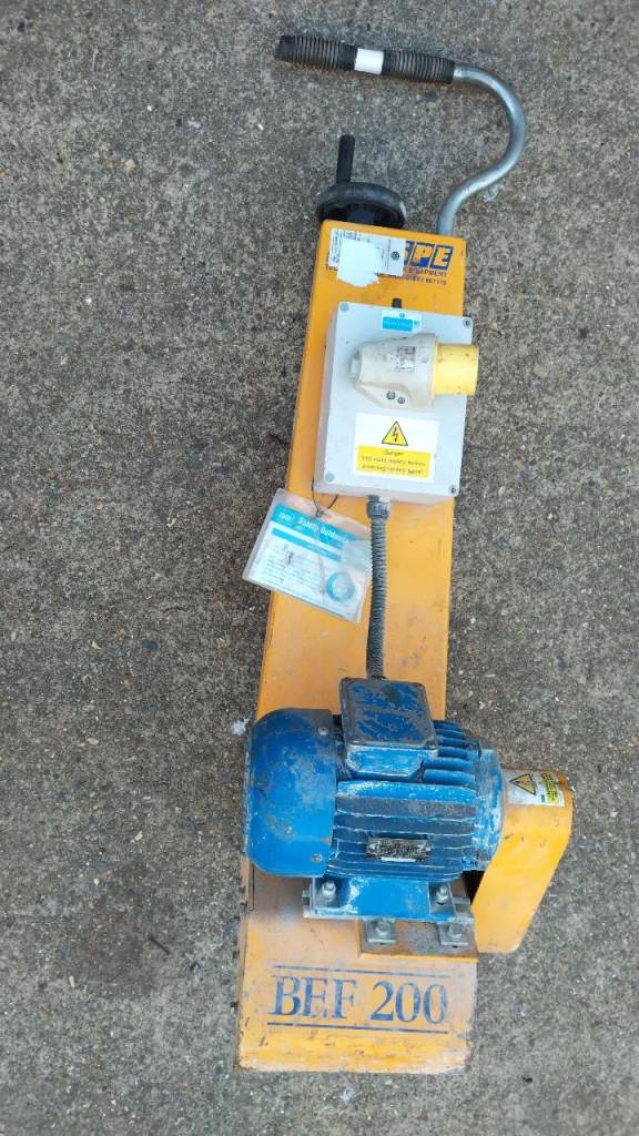 SPE BEF 200 floor scarifier concrete cement 110v could be 240v or petrol