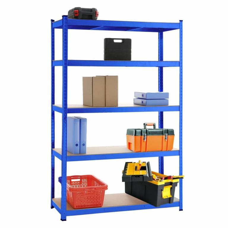 5 Tiers Metal Shelving Units Warehouse 180X100X40CM Racking Shelf Heavy Duty Steel 175kgs Per Bay