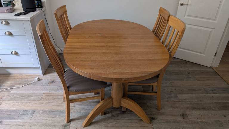 Solid Wood Extending Dining Table - Good Condition