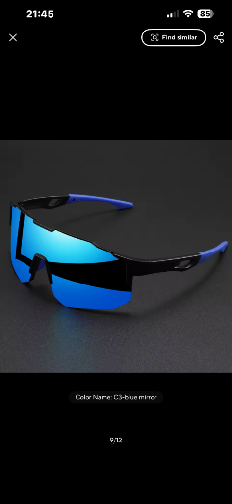New Blue Mirror Sports Sunglasses