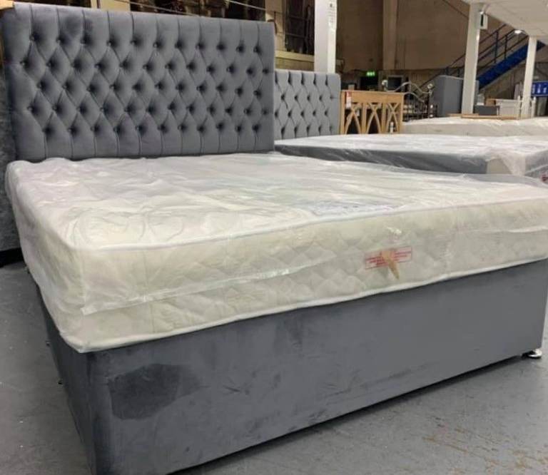 🛏️ Brand New Super King Size Divan Bed + Foam Mattress Storage Drawers Optional Order Now 