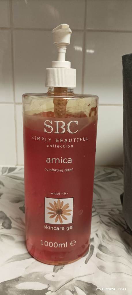 SBC Make 1000ml Giant bottle size Arnica Gel for soothing and moisture for the whole body
