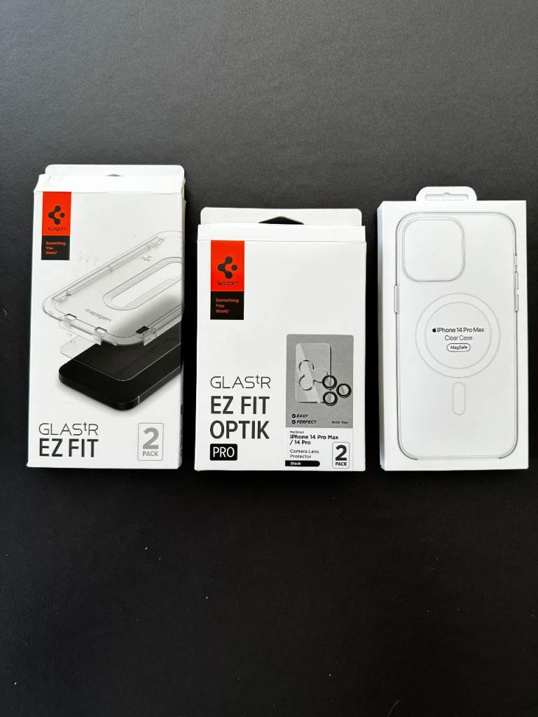 iPhone 14 ProMax case, screen protector, Lens protector Bundle