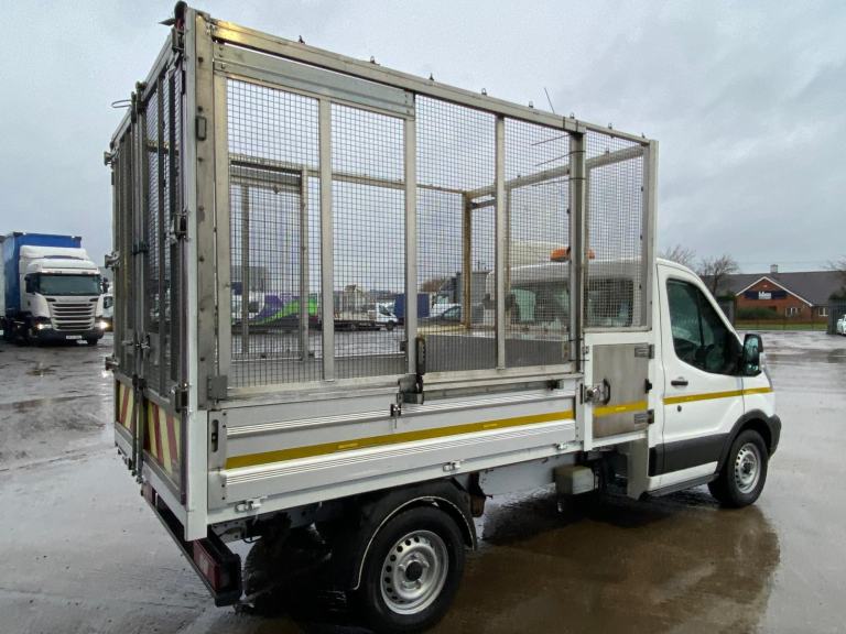 2018/68 FORD TRANSIT T350 2.0 ECOBLUE TDCI CAGED TIPPER WITH ALLOY DROPSIDES