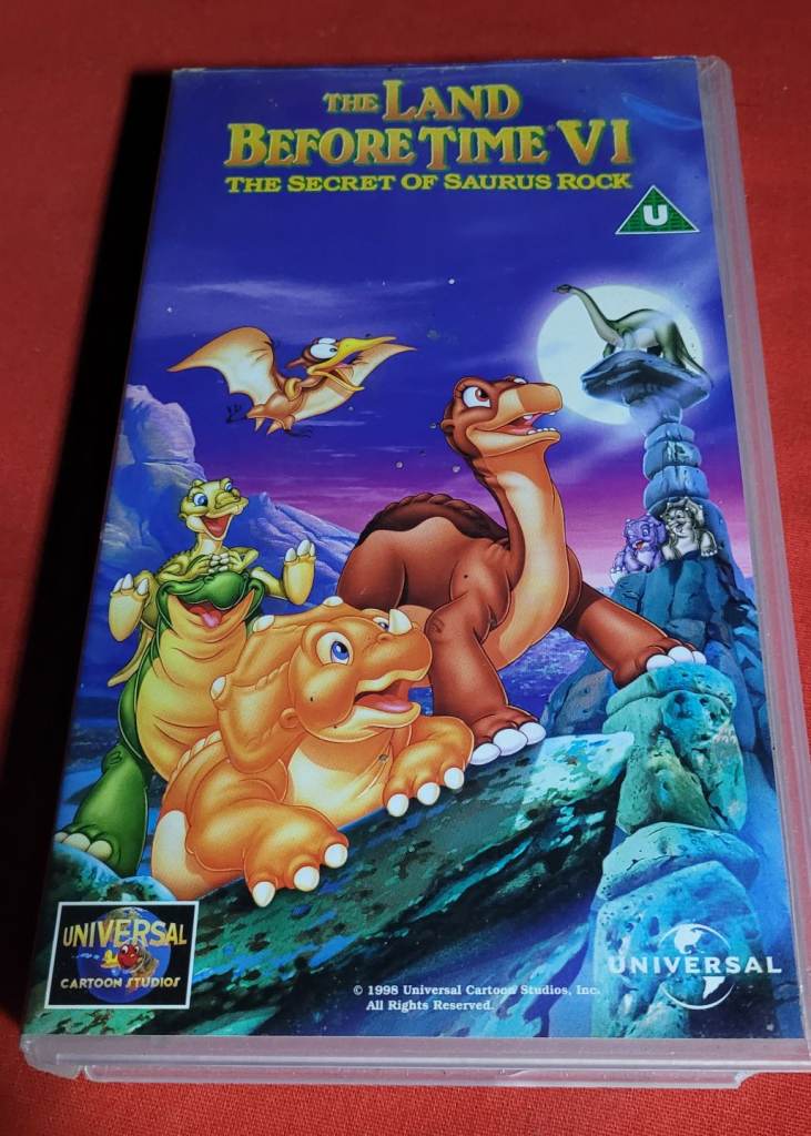 The Land Before Time VI The Secret of Saurus Rock - PAL VHS Video Tape Vg Condition q2