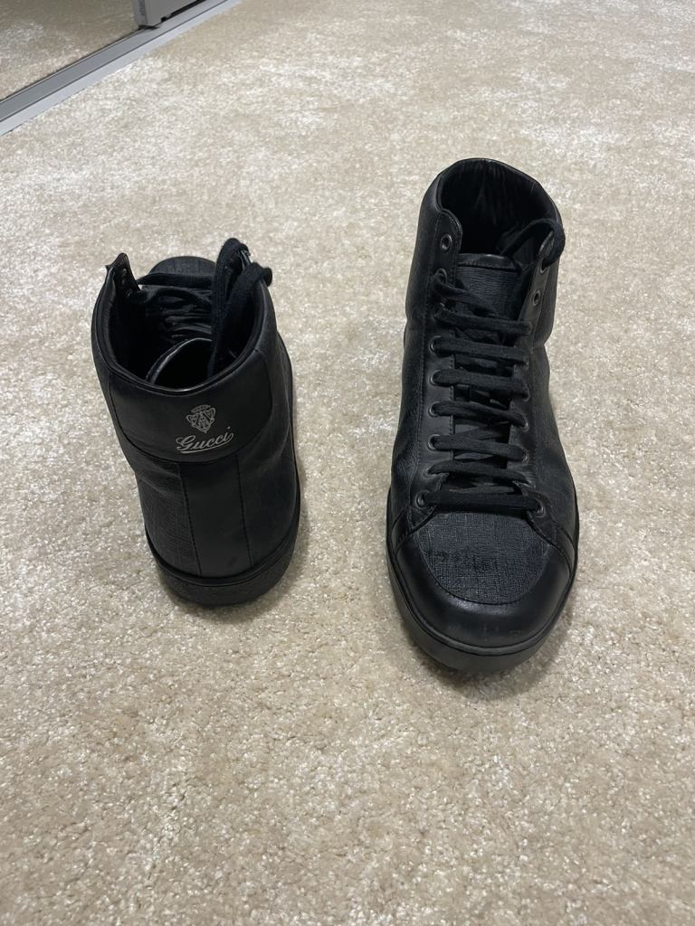 Black Gucci high tops