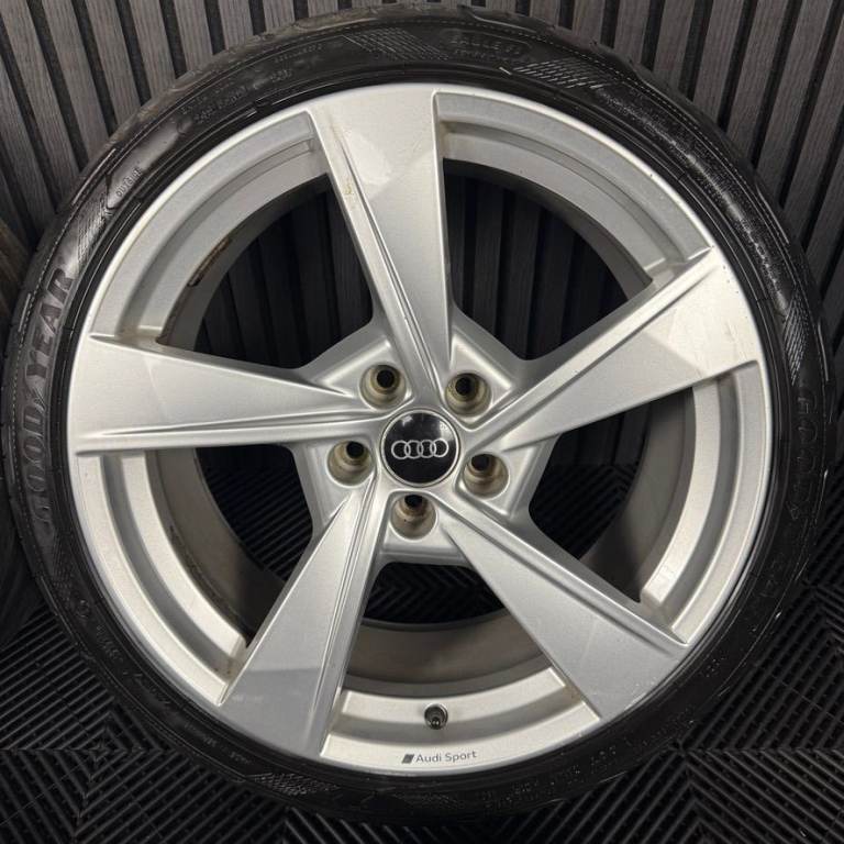 19'' GENUINE AUDI A4 S LINE SILVER B8 B9 ALLOY WHEELS ALLOYS TYRES