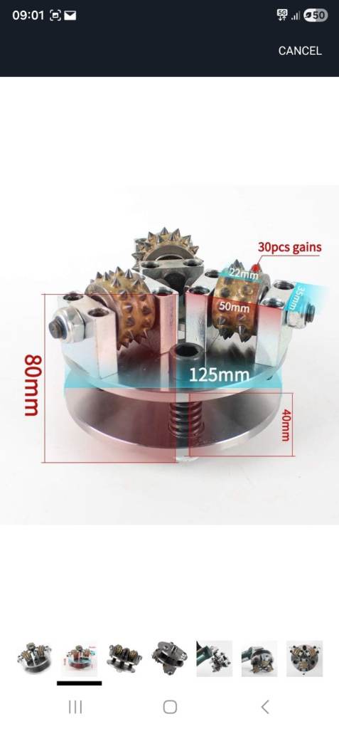 Raizi Bush Hammer Wheel Plate for Angle Grinder Litchi Surface Hammered Granite Marble Concrete