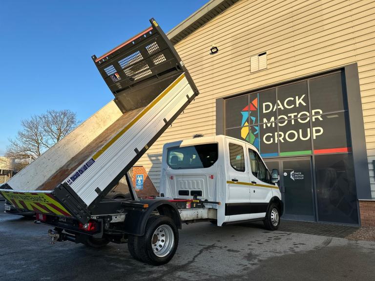 23 Reg, Ford Transit L3 Double Cab Tipper, Dual Rear Wheel. OSS Tipper 