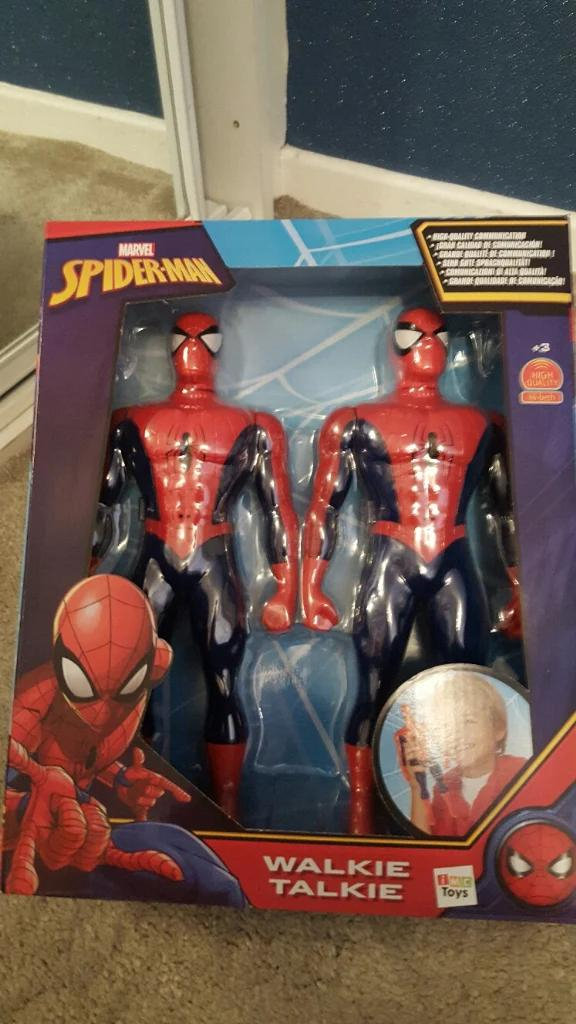 Spiderman Walkie Talkies. 2 in the box. Brand New in Box Milton of Campsie, Glasgow