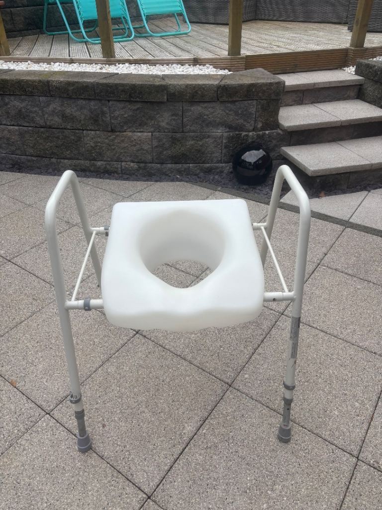 White Commode Toilet Chair – Good Condition