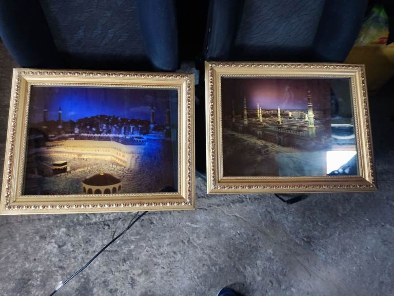 Islamic picture frames x2 £15 ono or bothfor £25 please only message if genuinely interested.