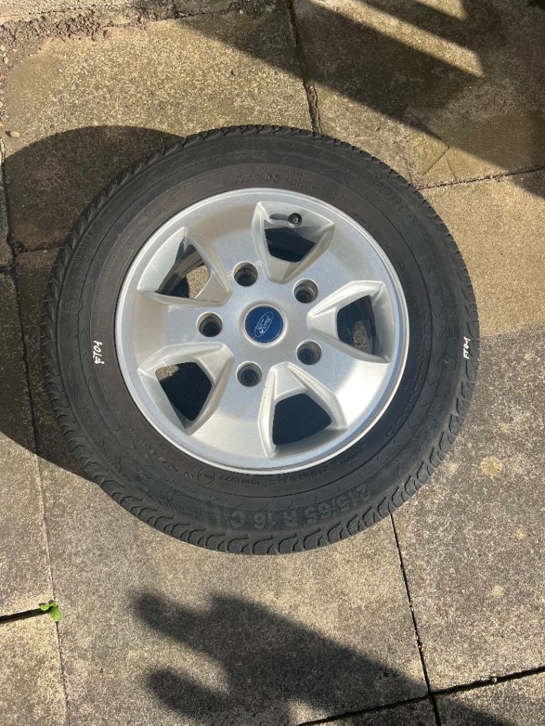 OEM FORD TRANSIT/ TOURNEO CUSTOM Ix ALLOY WHEEL AND TYRE 215/65/16 6.5J ET60 BK21-GA FTO1