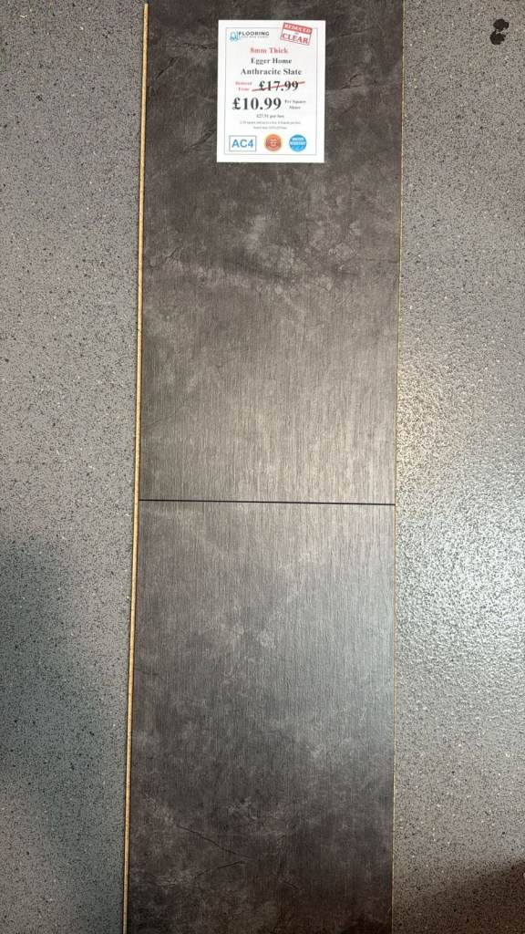 Egger Home Anthracite Slate 8mm Laminate Flooring