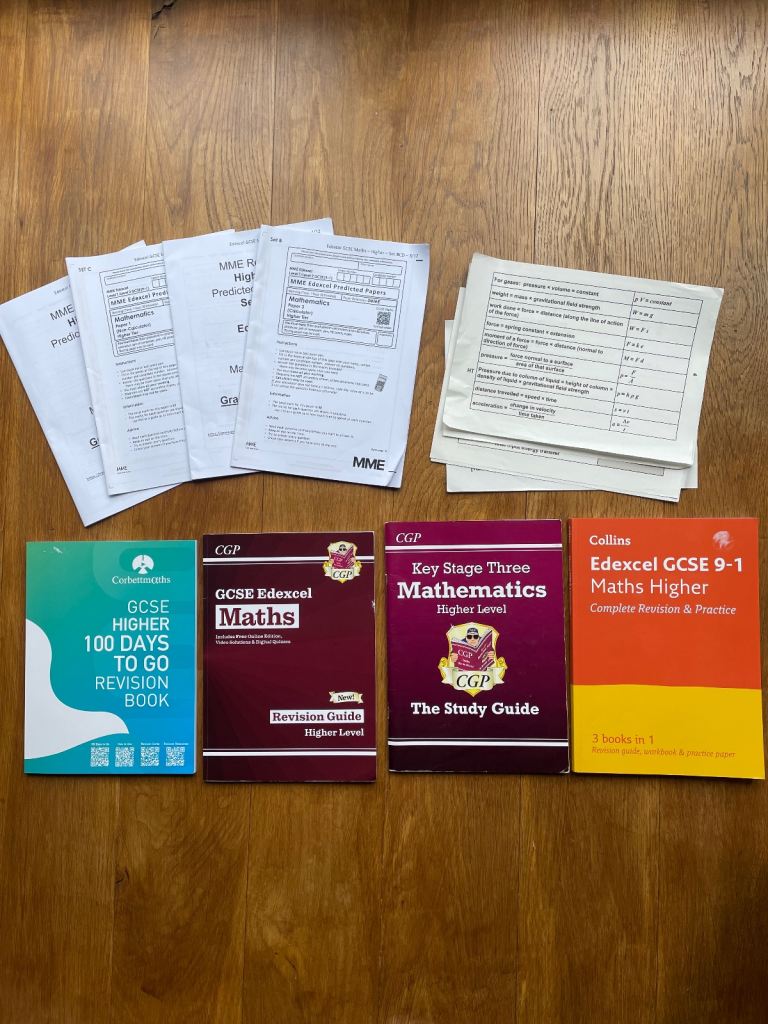 Maths GCSE resources revision guides workbooks and practice papers Edexcel CGP