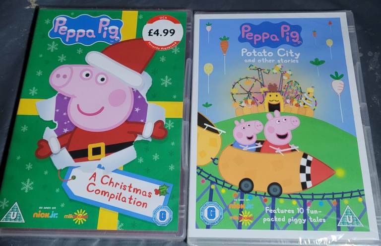 Peppa Pig  2 New Seal3d Dvds Potato City & Christmas  b9
