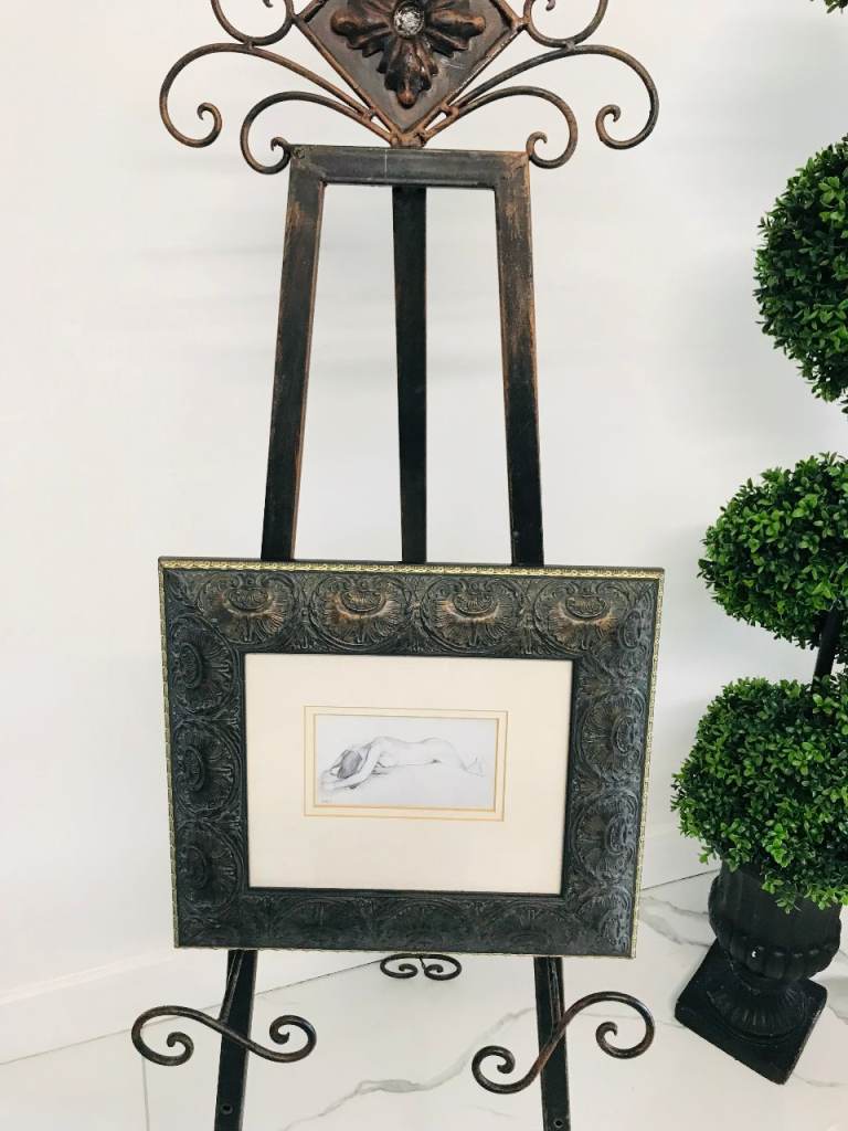ORNATE GREY  PICTURE FRAME