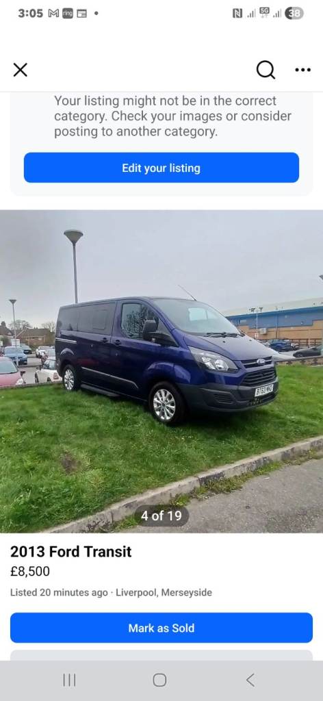 Ford, TOURNEO CUSTOM, MPV, 2013, Manual, 2198 (cc), 5 doors