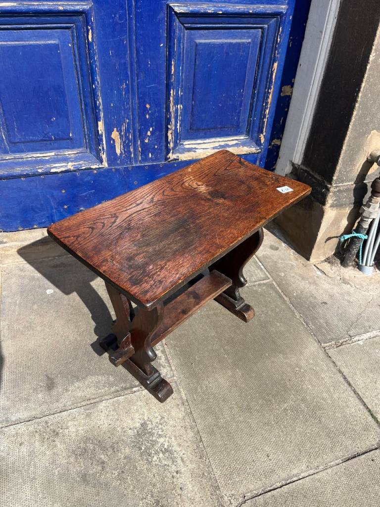 Small Oak Bench /Stool , quality item.  Great for hallways .