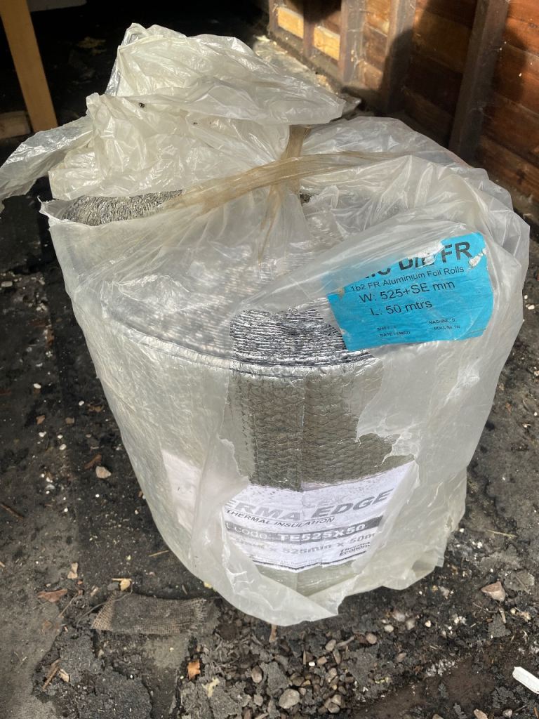 Foil insulation 50m x3mm thick/525 wide 