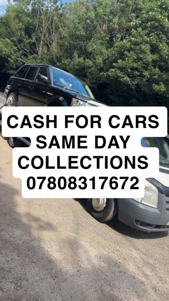 Scrap cars vans 4x4s wanted