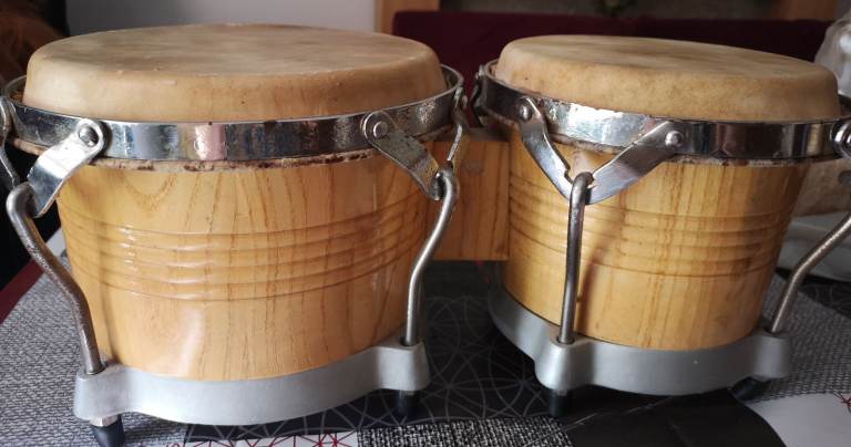 Wooden Bongo Drums