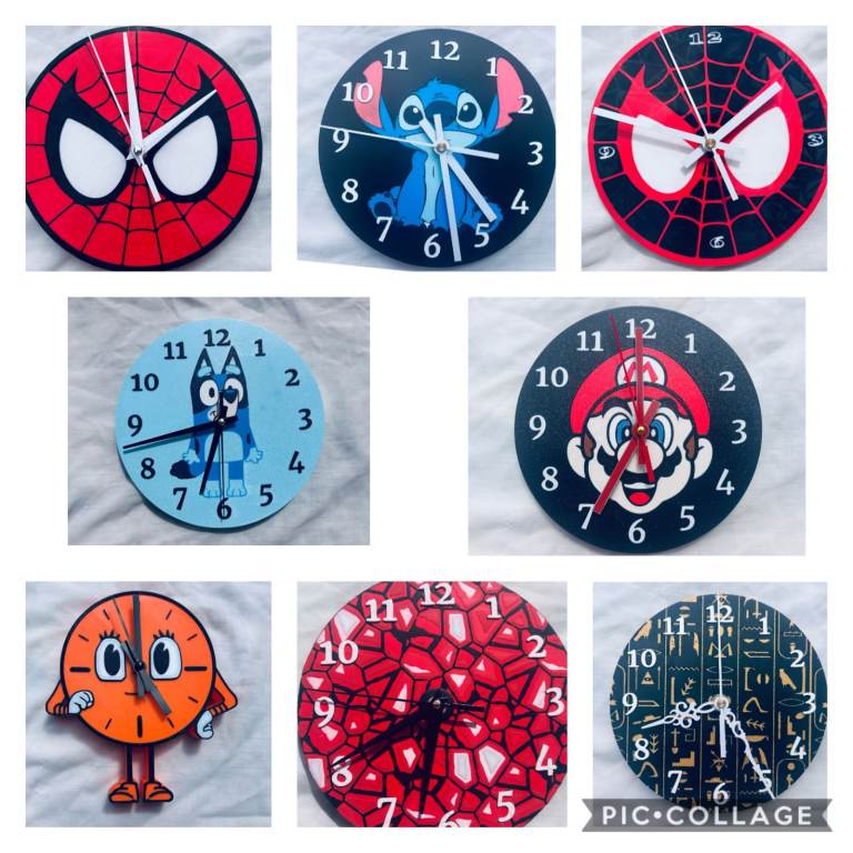Wall Clocks - movie character Quartz Movement timepiece Battery Clocks designs