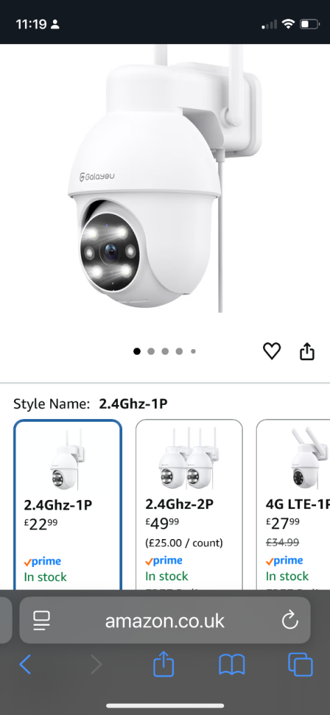 Security camera unused 