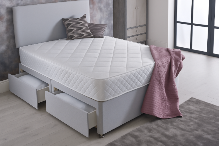 image for Divan Bed with Memory Foam Mattress Offering Supportive Comfort and Elegant Style